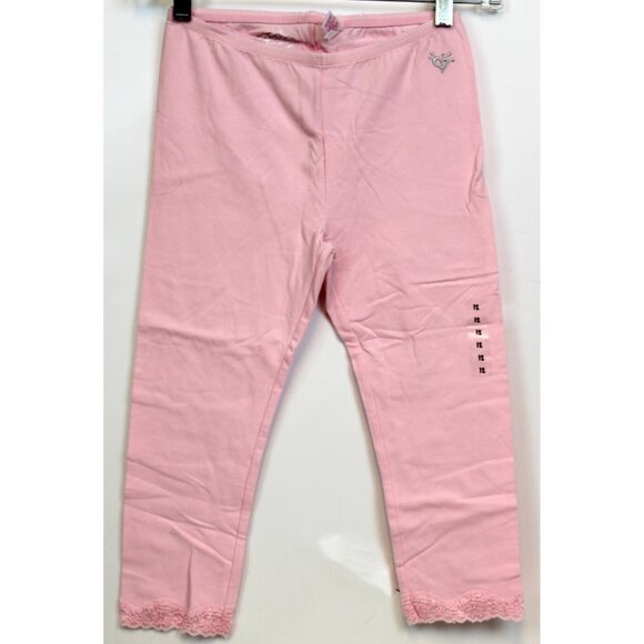 2010s Justice 2pc T-Shirt Leggings sz 10/12 Stripes Flowers Rhinestones Ruffles - Picture 8 of 12